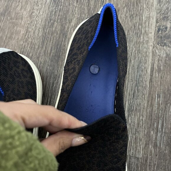 Rothy size 8 the original slip on sneaker tennis shoe Leopard print *Crack - Picture 8 of 11
